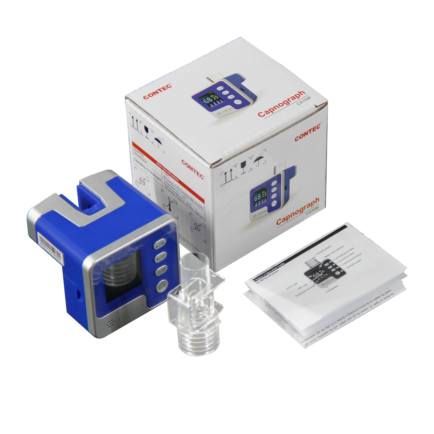 Veterinary Mainstream CO2 Capnograph Vet Respiration End-tidal ETCO2 Monitor CA10M